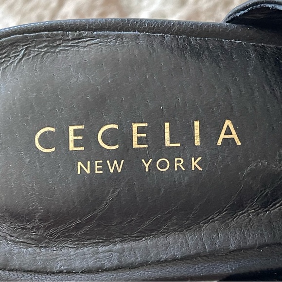 Cecelia New York  Roper Cutout Mule Heel Boho Western Style Black Leather Sz 8.5 - Picture 9 of 16